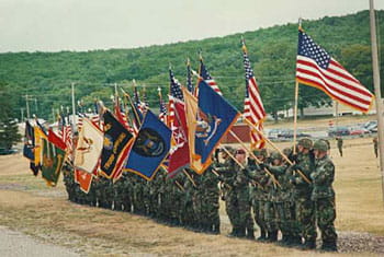Color Guard at Camp Grayling