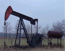 Picture of oil well pump.