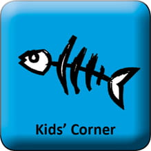 Button with Fish for Kids Corner