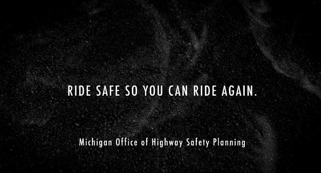 Ride Safe To Ride Again Office of Highway Safety Planning PSA image