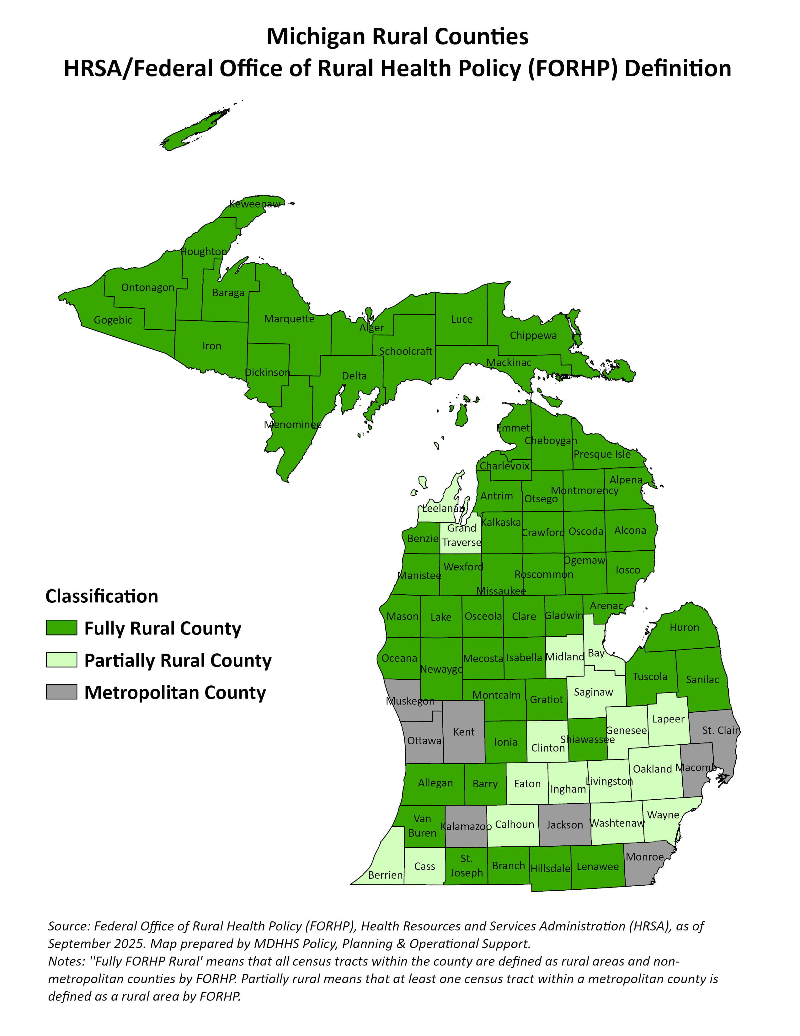 RHTP Rural Counties Map
