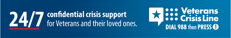 Veterans Crisis Line information photo