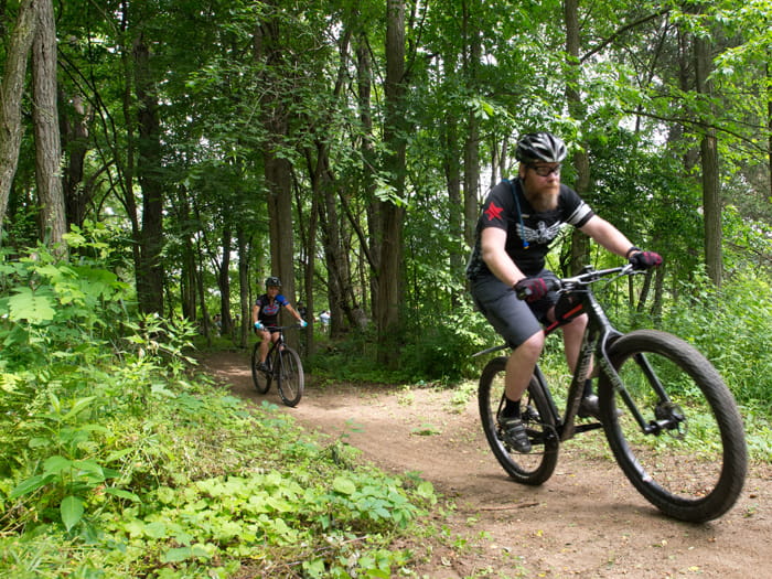 Waterloo mountain bike rider