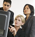 people at computer