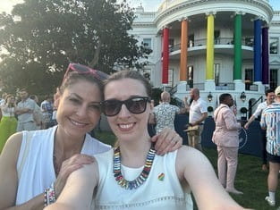 Attorney General Dana Nessel and her wife Alanna Maguire, at the White House Pride Celebration.