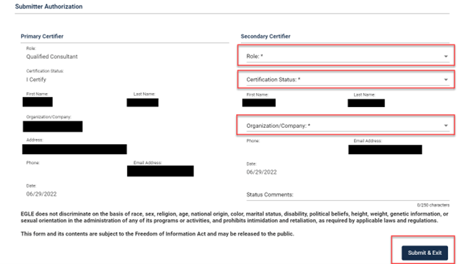 Screen capture showing searchable fields in the RIDE application