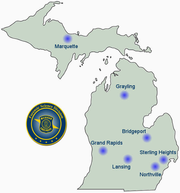 Michigan State Police District Map