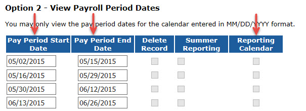 Ors Psru - 7.03.00: Payroll Calendars