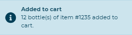 added to cart screen