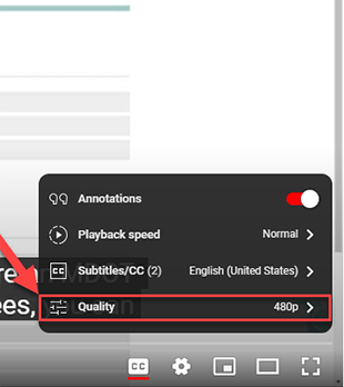 You Tube Video Resolution Change - Step2