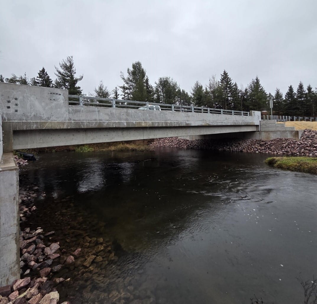 ¬The County Road JAD bridge over the Carp River in Marquette County reopened to traffic Friday, Nov. 7, as part of the Michigan Department of Transportation (MDOT) local agency bridge bundling program. (Photo by OHM Advisors)