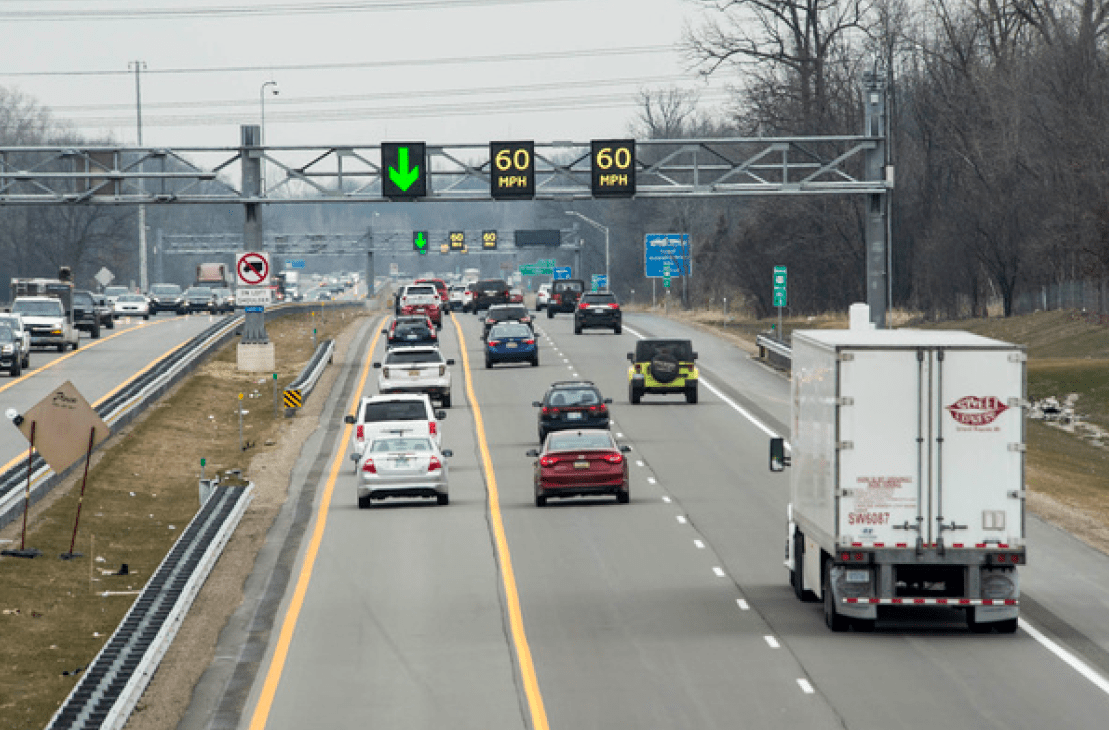 Traffic on the Flex route 