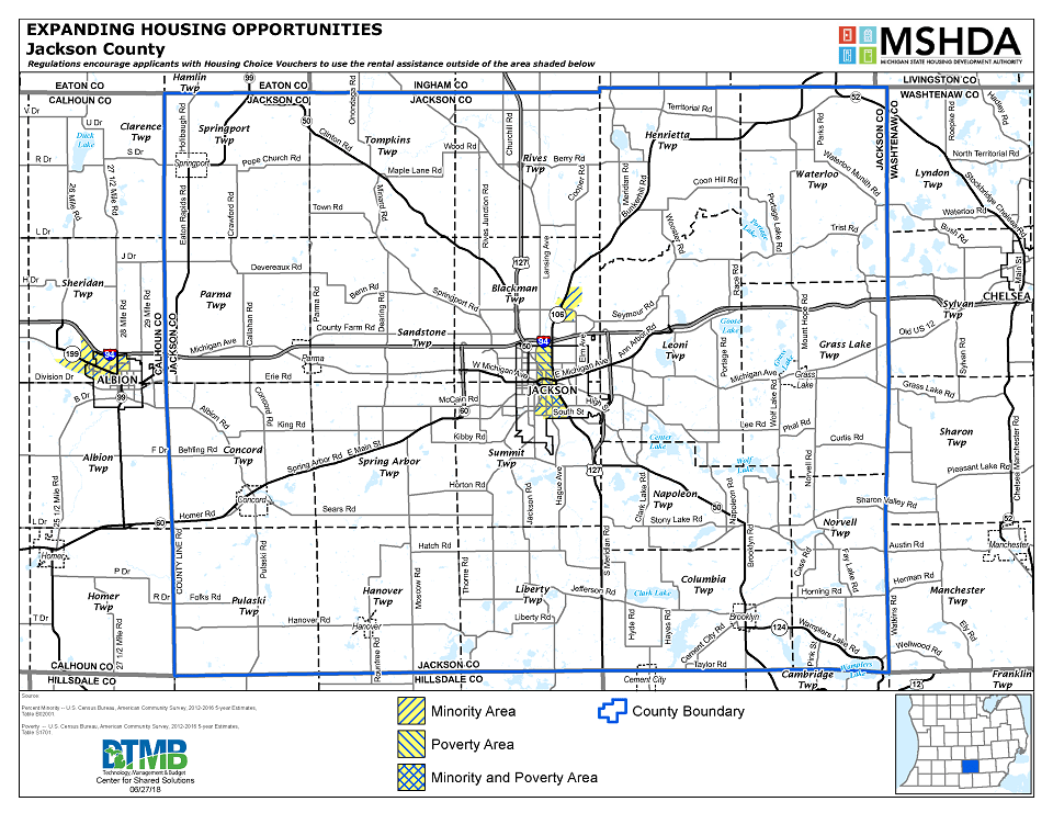 Jackson County map