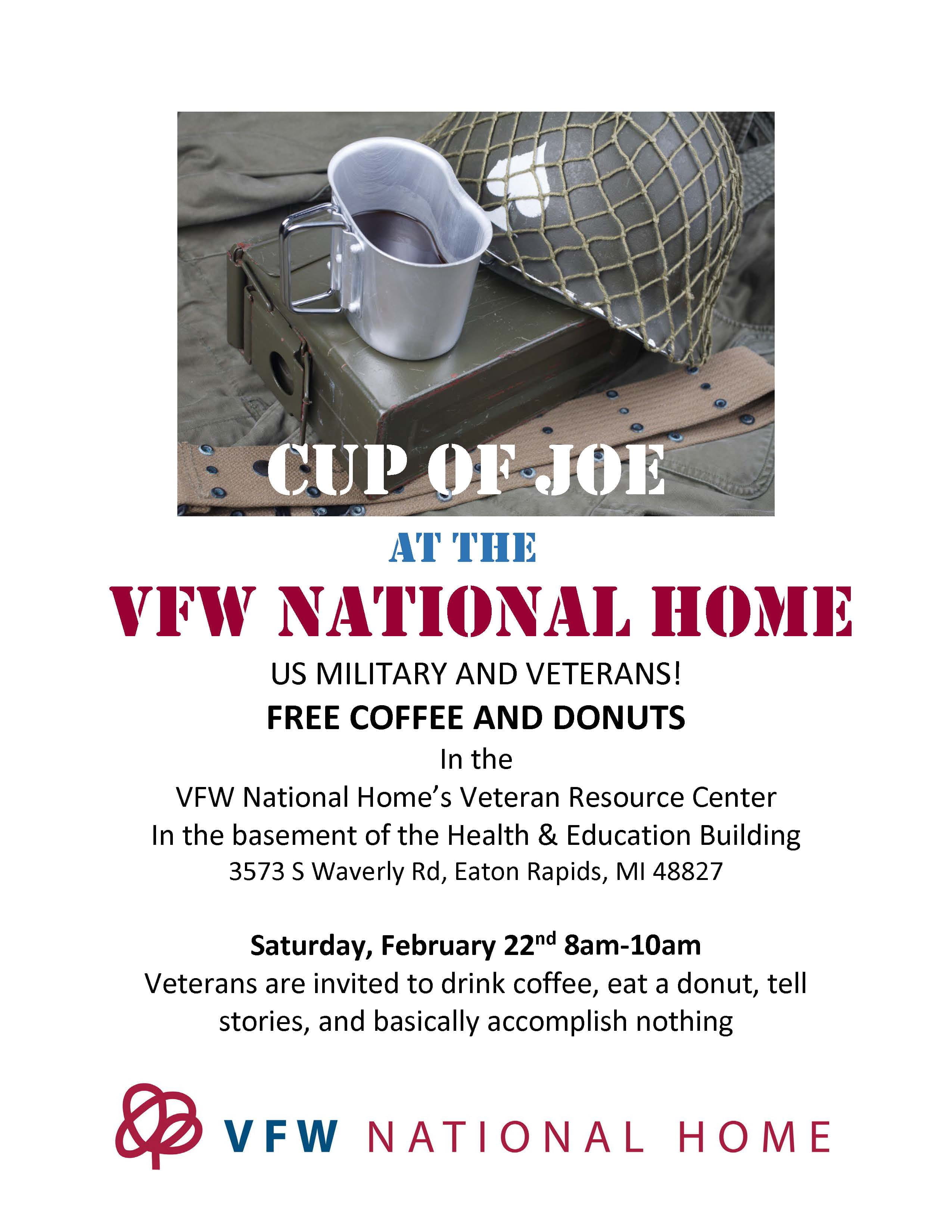 Event flyer for Eaton Rapids Cup of Joe