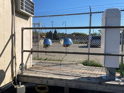 Passive air sampler at Grand Rapids site