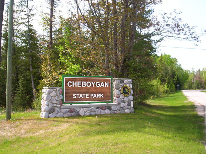Cheboygan state park entrance
